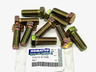 Болт Komatsu 01010-61645 для Komatsu GD535, GD555, GD655, GD675, GD705, GD755