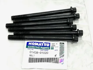 Болт головки блока цилиндров гбц Komatsu 01438-01020 для Komatsu D85, D87, PC400, PC450, PC490, 6D125