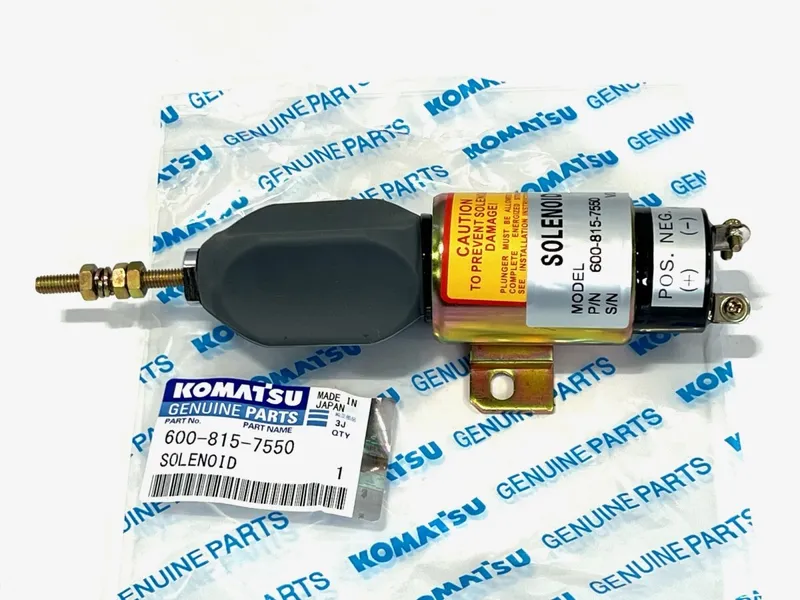 Соленоид Komatsu 600-815-7550 для Komatsu GD305, GD355, D41, 4D102E, 4D95L, 4D95LE